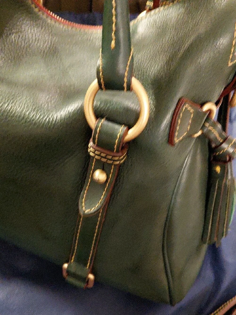 Dooney & Bourke Large Florentine Satchel In Ivy
